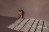 Hallway flatwoven berber Moroccan rug - 3.8 FT X 6.9 FT