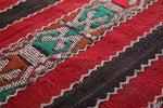 Hand woven berber moroccan  rug 5.4 FT X 10.7 FT