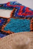 Vintage Colorful moroccan berber Rug 2.5 FT X 6 FT
