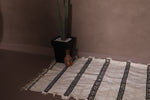 Flatwoven berber handmade Moroccan rug ,  3.6 FT X 7.4 FT