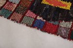 Boucherouite moroccan Hallway rug 3.4 FT X 7.1 FT
