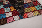 Boucherouite moroccan Hallway rug 3.4 FT X 7.1 FT