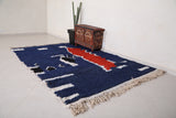 Colorful azilal Moroccan berber rug 5.6 FT X 7.9 FT