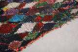 Moroccan boucherouite handmade rug 3.4 FT X 5.2 FT