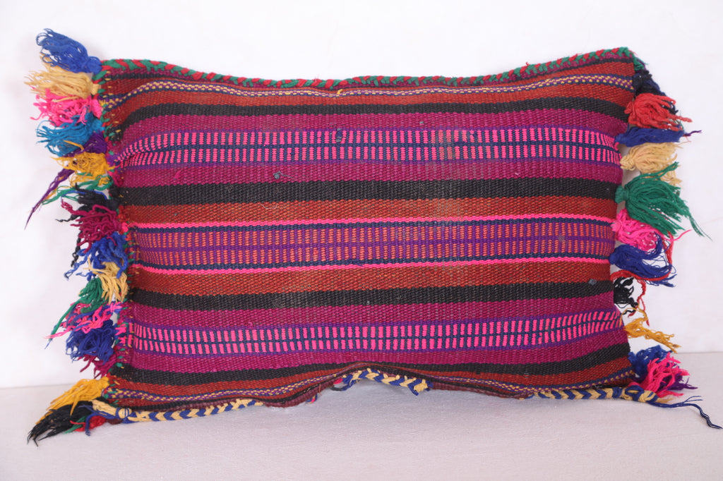 Striped moroccan pillow 14.1 INCHES X 19.6 INCHES