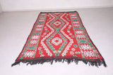 All wool Runner berber moroccan rug 5.6 FT X 9.8 FT