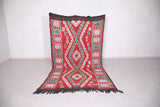 All wool Runner berber moroccan rug 5.6 FT X 9.8 FT