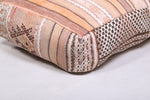 Two moroccan berber handmade rug ottoman poufs