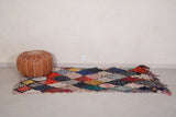 Small runner handmade berber rug - 3 FT X 6.6 FT
