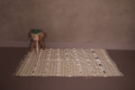 Flatwoven handmade moroccan berber rug - 3.8 FT X 5.5 FT