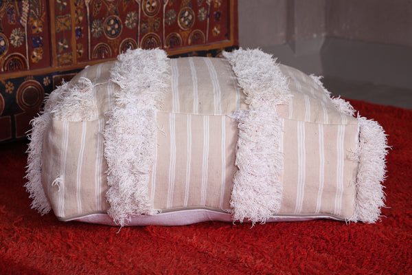 Moroccan berber kilim handmade rug pouf