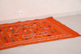 Moroccan rug Orange 3 FT X 4.6 FT