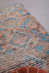 Vintage handmade runner rug 3.3 FT X 7.6 FT