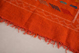 Moroccan rug Orange 3 FT X 4.6 FT