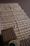 Berber flatwoven Moroccan rug  4 FT X 7.7 FT