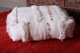Moroccan flatwoven kilim berber rug pouf
