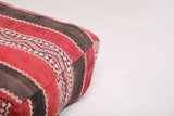 Moroccan kilim handmade woven berber rug pouf