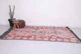 Vintage handmade moroccan berber Rug 5.8 FT X 9.2 FT