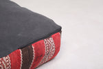 Moroccan kilim handmade woven berber rug pouf