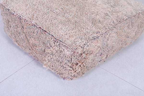 Vintage Moroccan handmade ottoman berber rug pouf | Traditional geometric patterns