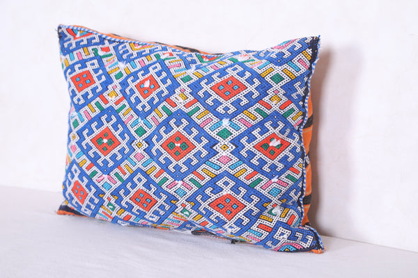 Moroccan handmade kilim pillow 13.7 INCHES X 18.8 INCHES