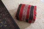 Moroccan kilim handmade woven berber rug pouf