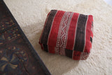 Moroccan kilim handmade woven berber rug pouf