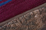 Moroccan azilal handmade ottoman rug pouf