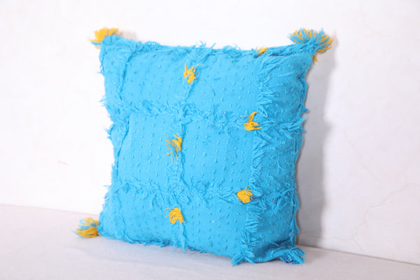 Vintage moroccan pillow 16.1 INCHES X 16.1 INCHES