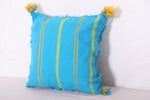 Vintage moroccan pillow 16.1 INCHES X 16.1 INCHES