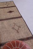 Vintage handmade african tuareg rug 2.7 X 9.8 Feet