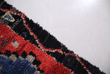 Colorful Boucherouite berber moroccan rug 3.4 FT X 10.5 FT