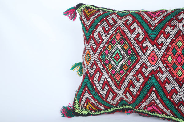 Handmade moroccan pillow 14.5 INCHES X 18.5 INCHES