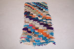 Amazing Colorful berber moroccan rug - 2.2 FT X 5.8 FT