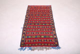 Vintage handmade berber moroccan rug 2.4 FT X 5 FT