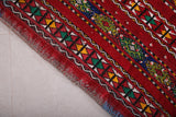 Vintage handmade berber moroccan rug 2.4 FT X 5 FT