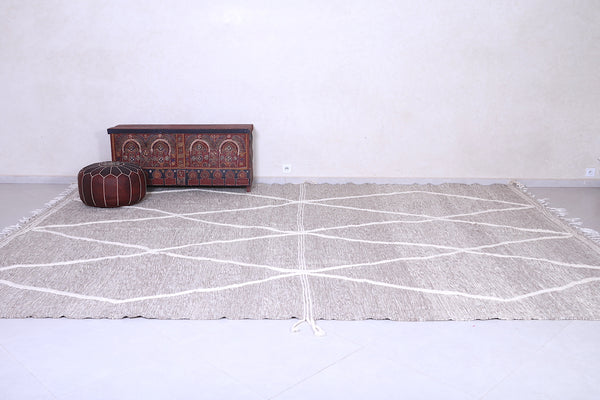 Gray Beni Ourain carpet - Handmade Moroccan rug - Custom Rug