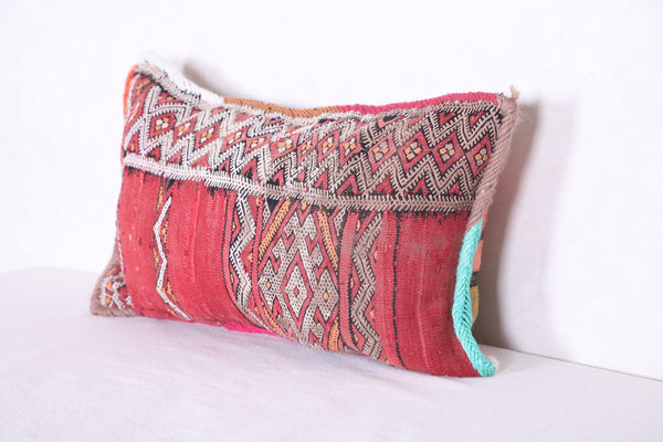 Moroccan handmade kilim pillow 13.3 INCHES X 22 INCHES