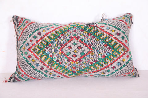 Vintage moroccan pillow 12.5 INCHES X 22 INCHES