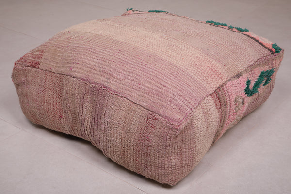 Moroccan berber ottoman handmade rug pouf – Authentic artisan craft