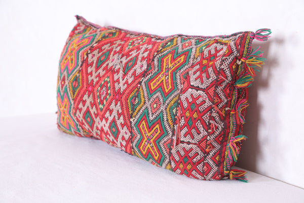 Moroccan handmade kilim pillow 14.1 INCHES X 25.1 INCHES