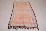 Vintage handmade berber Moroccan rug - 3.4 FT X 6.8 FT