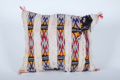 Vintage kilim moroccan pillow 15.3 INCHES X 17.3 INCHES