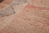 Vintage handmade berber Moroccan rug - 3.4 FT X 6.8 FT