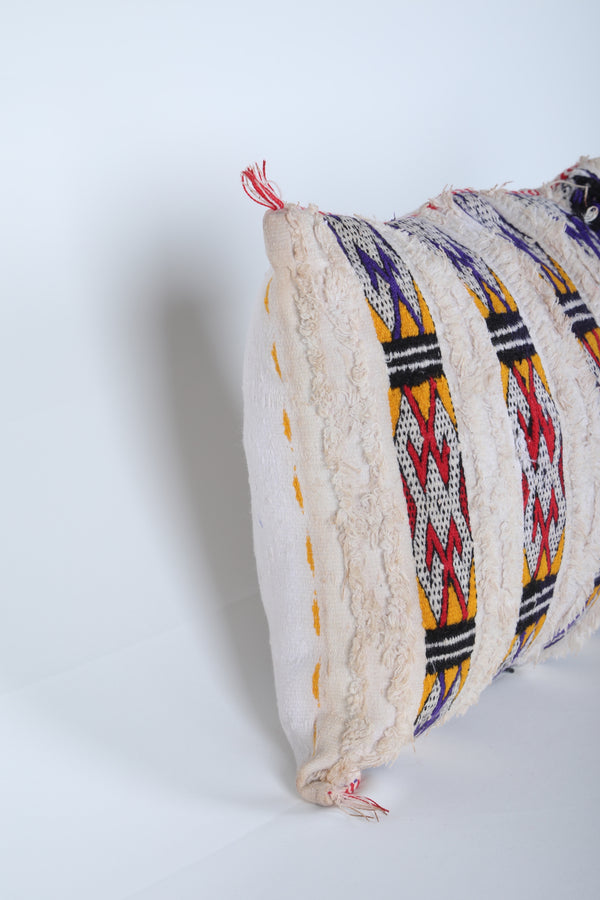 Vintage kilim Moroccan pillow 15.3 INCHES X 17.3 INCHES