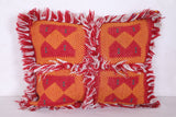 Moroccan handmade kilim pillow 13.7 INCHES X 16.9 INCHES