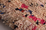 Handmade berber azilal ottoman rug Pouf