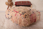 Handmade berber azilal ottoman rug Pouf