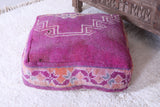 Moroccan moroccan red berber rug azilal pouf