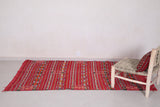 Moroccan rug red 4.4 FT X 7.1 FT